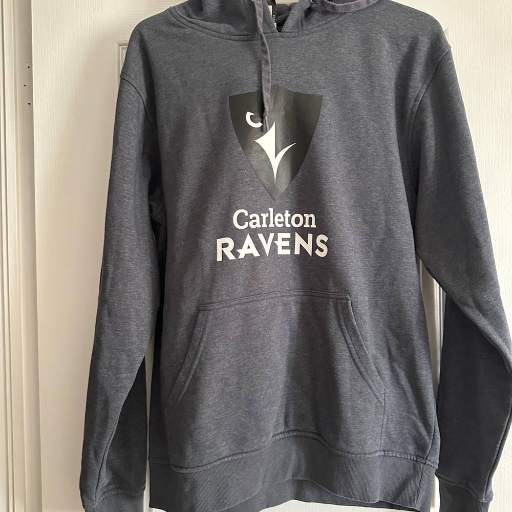 Gray Carleton Ravens Hoodie